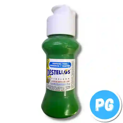 Tarro Acrilico Destellos 60cc Verde Iguana