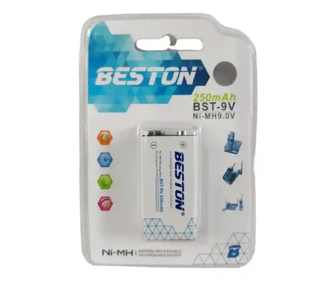 Bateria Beston 9v Recargable