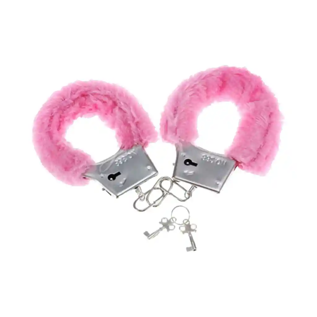 Esposas Pink Bondage Eróticas De Peluche Sado Masoquismo Juegos De Sumisión Bdsm Parejas