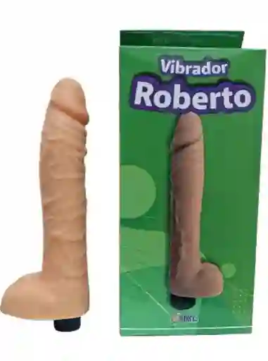 Vibrador 23cm Roberto Dildo Delicioso Consolador Realista Silicona Suave Estimulador Potente Masturbador