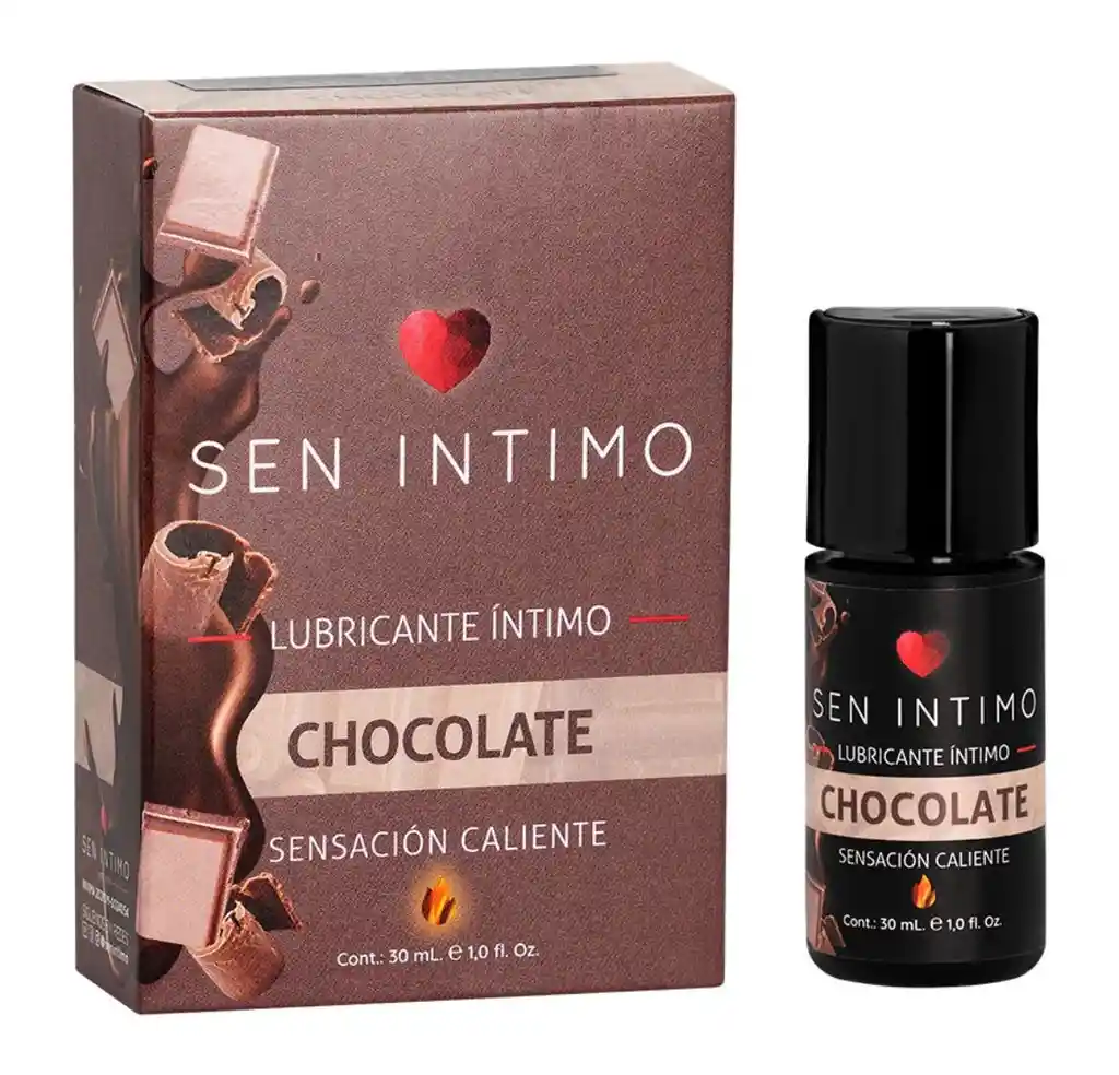Lubricante Íntimo Chocolate Sen Íntimo 30ml Sensación Caliente