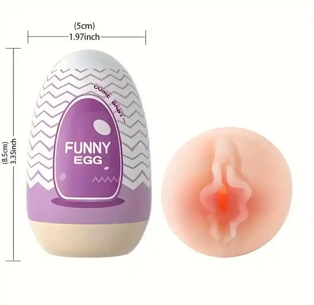 Huevo Masturbador Funny Egg Suave Delicioso Masturba Eyaculación Mini Huevo De Masturbación Masculino