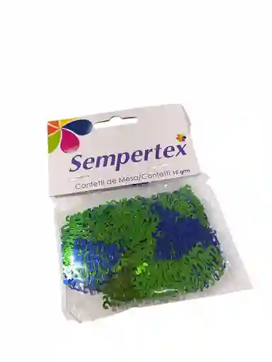 Confeti Verde/azul De Feliz Cumpleaños
