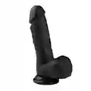 Dildo Consolador 20cm Black Realista Masturbador Richard Con Ventosa Silicona Suave Lgbtiq Ano Vagina Más Placer