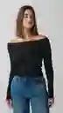 Blusa Atemporal Velvet Aura Black
