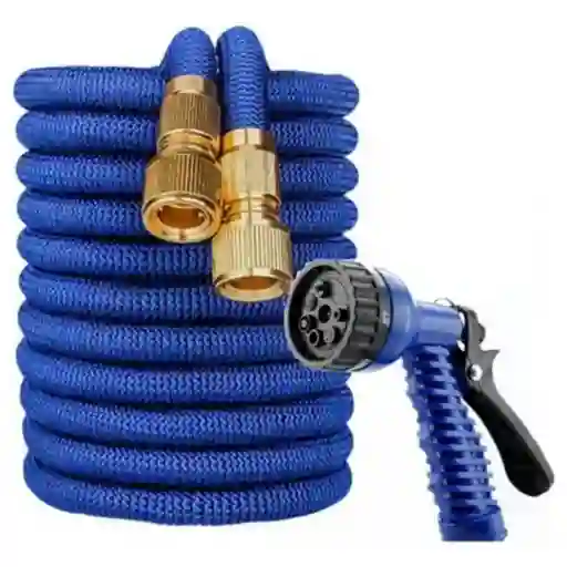 Manguera Expandible Magic Hose 15 M + Pistola Azul