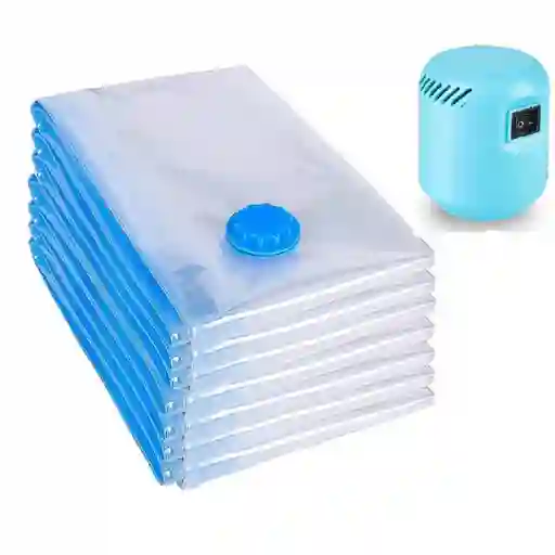 Set 5 Bolsas Empaque Al Vacío 50x70 + Bomba Electrica