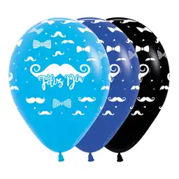 Sempertex Globos R-12 Feliz Dia Bigotes F Surt