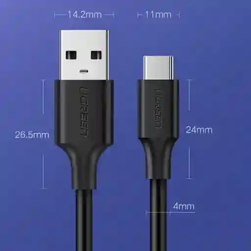 Cable Usb-c Macho A Usb 2.0 A Macho Ugreen Us287