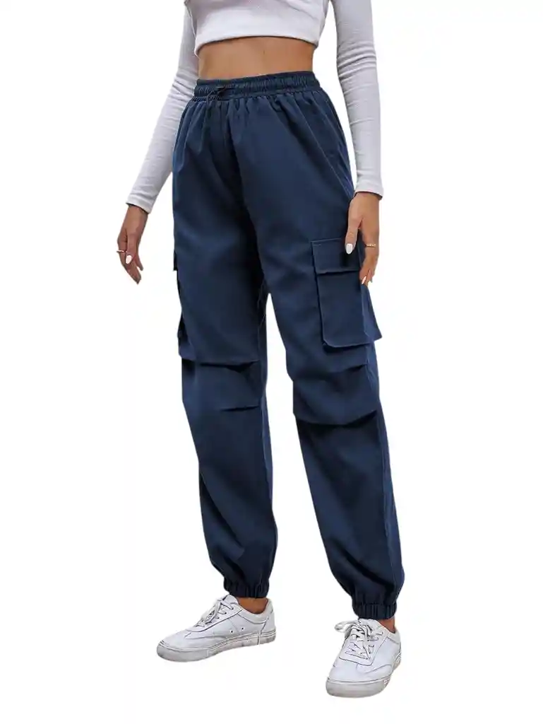 Jogger Cargo Con Bolsillo Lateral Talla Unica