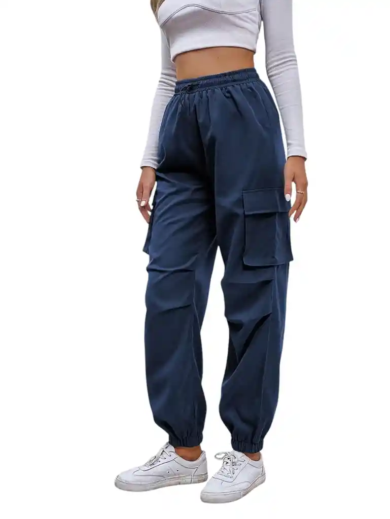 Jogger Cargo Con Bolsillo Lateral Talla Unica