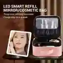 Estuche De Cosméticos Viaje Portátil Con Luz Led Maquillaje