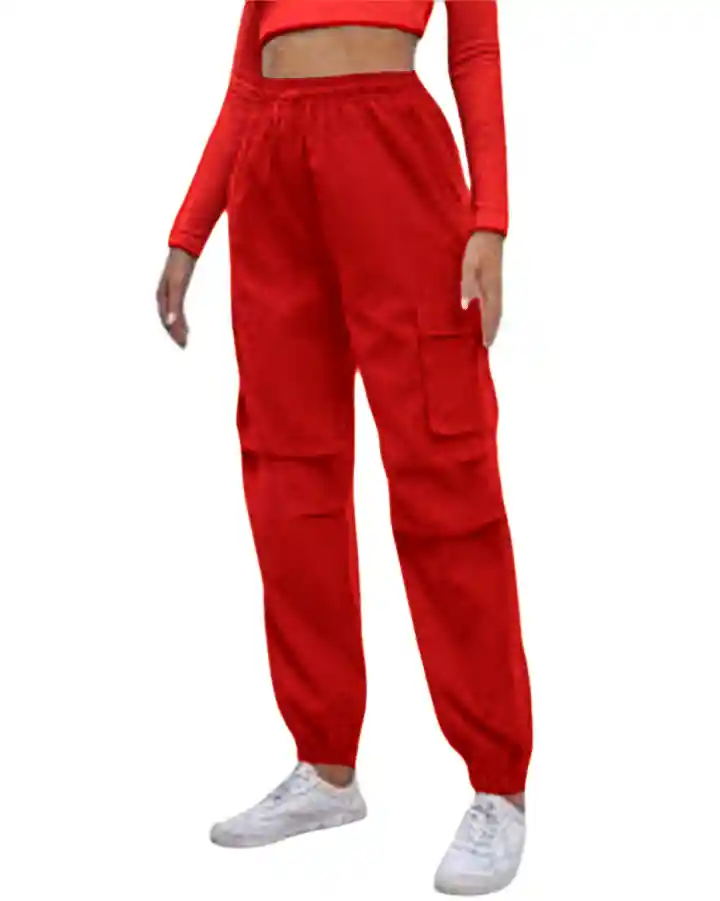 Jogger Cargo Con Bolsillo Lateral Talla Unica