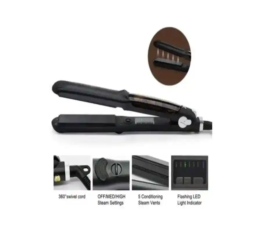 Plancha Cabello Vapor Profesional Hair Salón Steam Styler Profesional.
