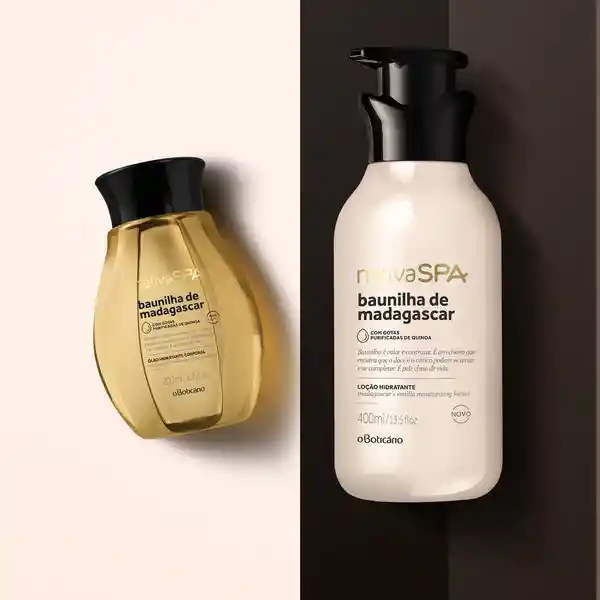 Kit De Cuidado Corporal Loción Corporal + Óleo Corporal Vainilla Madagascar