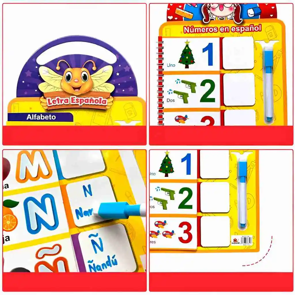Libro Didáctico Interactivo Aprendizaje Alfabeto Letras
