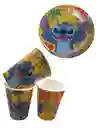 10 Platos Y 10 Vasos De Stitch Lilo Deoracion Fiestas Cumpleaños