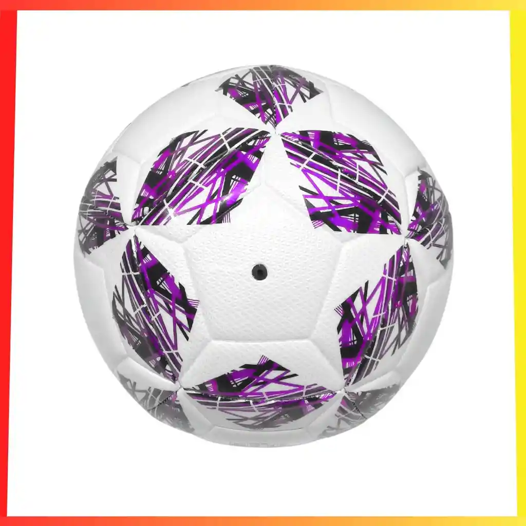 Balón De Futbol Fino Laminado Moderno 25cm Diámetro Colores