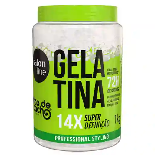 Salon Line Gelatina Para Rizos 72h De Definición – Hidratación Profunda | Control De Frizz, Con Vitamina Y Sin Sulfatos- 1kg