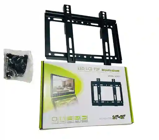 Soporte Base Fijo Para Televisor De 14 A 42 Pulgadas Pared Color Negro