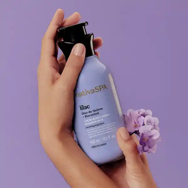 Loción Hidratante Corporal Lila 400ml Nativa Spa
