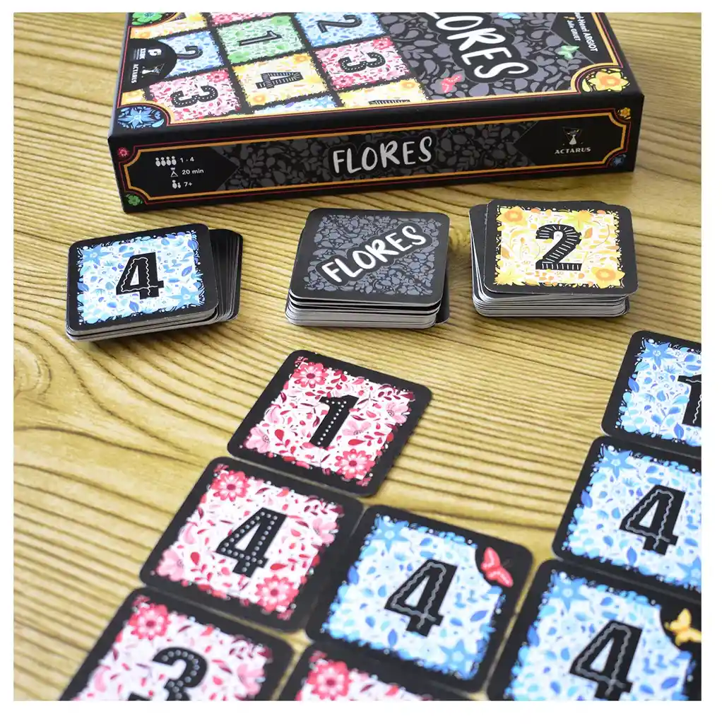 Juego De Mesa Flores Estrategia Numérica Para Niños