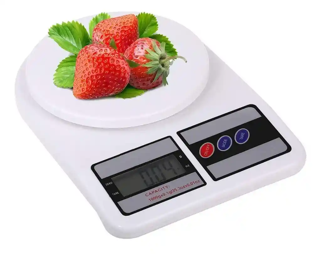 Balanza Gramera Báscula Digital Cocina Capacidad Hasta 10kg Capacidad Máxima 10 Kg Color Blanco