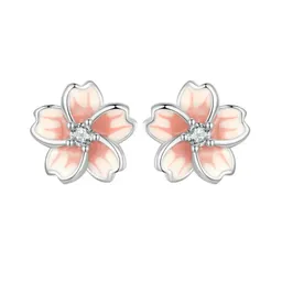 Aretes Topos Flor Otoño Para Mujer Fabricados En Plata 925