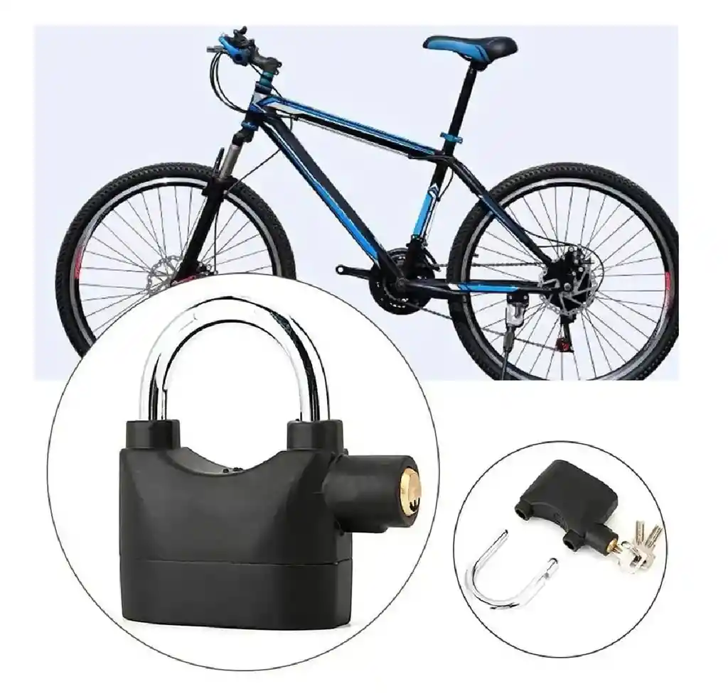 Candado De Seguridad Con Alarma Motos Bicicletas Puertas