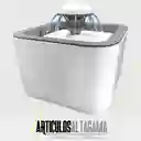 Fuente De Agua Para Gatos Perros Bebedero Para Mascotas Color Blanco