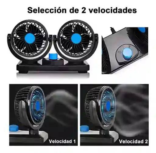Ventilador Doble Para Carros 12v