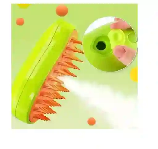 Cepillo De Vapor 3 En 1 Masaje Autolimpieza Peine Para Gatos