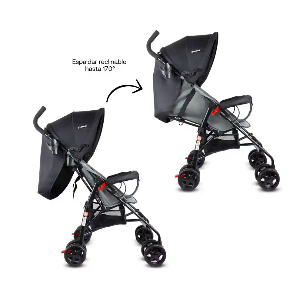 Bebesit Coche Paseador Click Gray