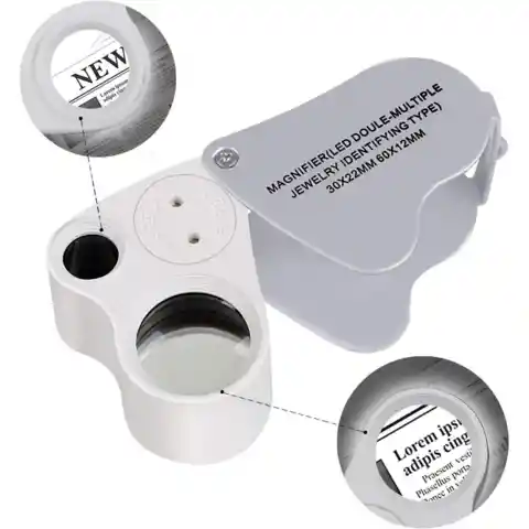 Lupa Para Joyeria Doble Con Luz