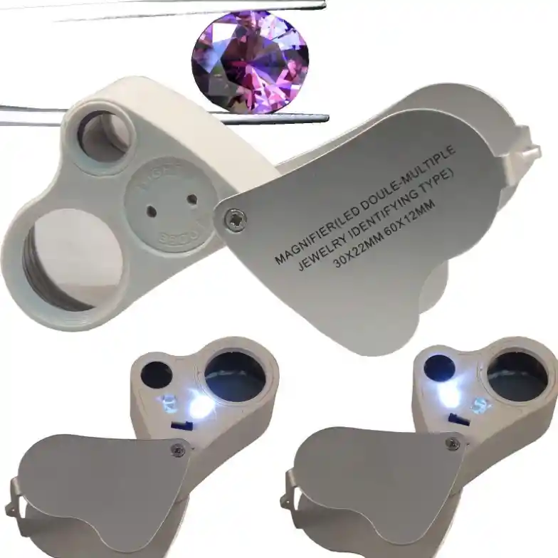 Lupa Para Joyeria Doble Con Luz