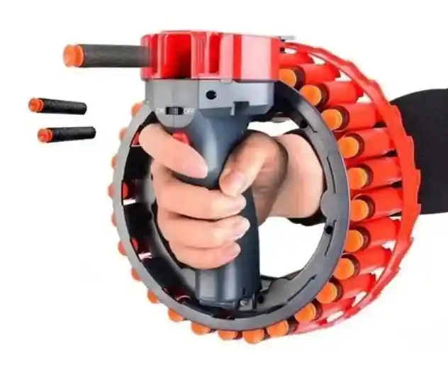 Pistola De Dardos Tambor Giratorio Automatica 28 Dardos Pf