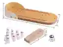 Mini Juego De Bolos De Mesa De Madera