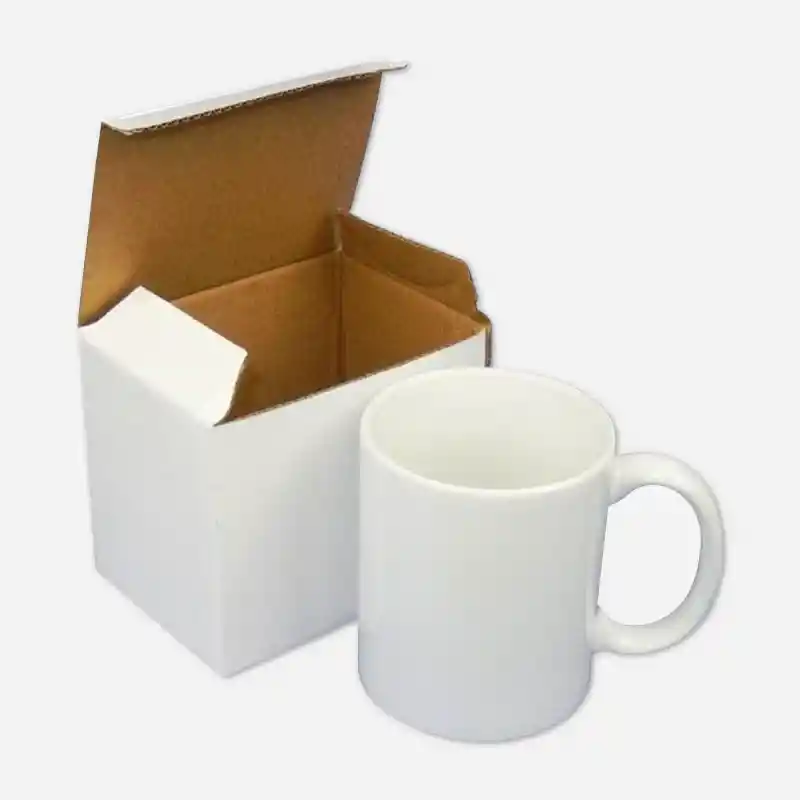 Mug Blanco Para Sublimar 11 Onzas Con Caja