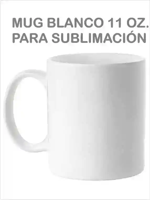 Mug Blanco Para Sublimar 11 Onzas Caja Por 36 Unidades