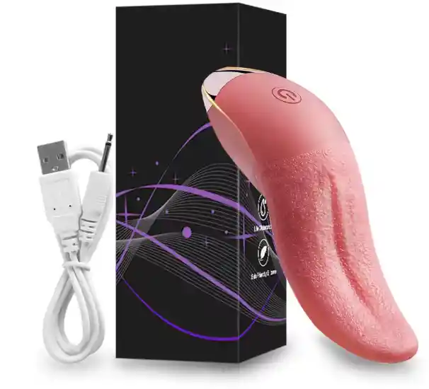 Vibrador Lengua Atrevida Orgasmo Anal Clitoris Vagina Vibración Fuerte