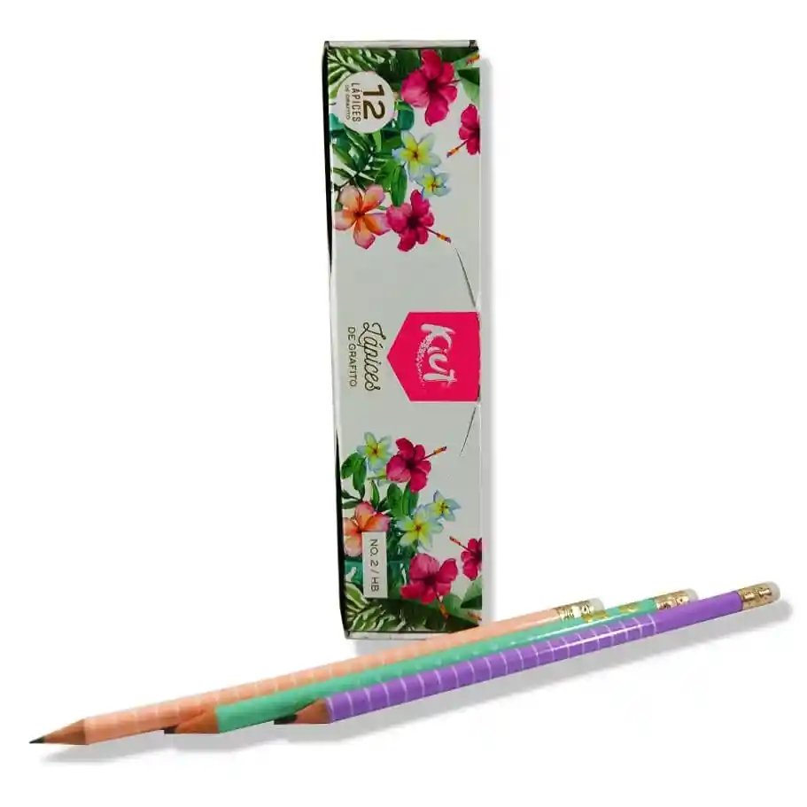 Lapices De Grafito Norma Redondo Kiut N° 2 / Hb X10unds