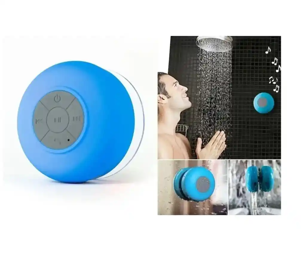 Parlante Bluetooth Resistente Al Agua Manos Libres Para Baño Color Segun Disponibilidad