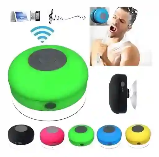 Parlante Bluetooth Resistente Al Agua Manos Libres Para Baño Color Segun Disponibilidad