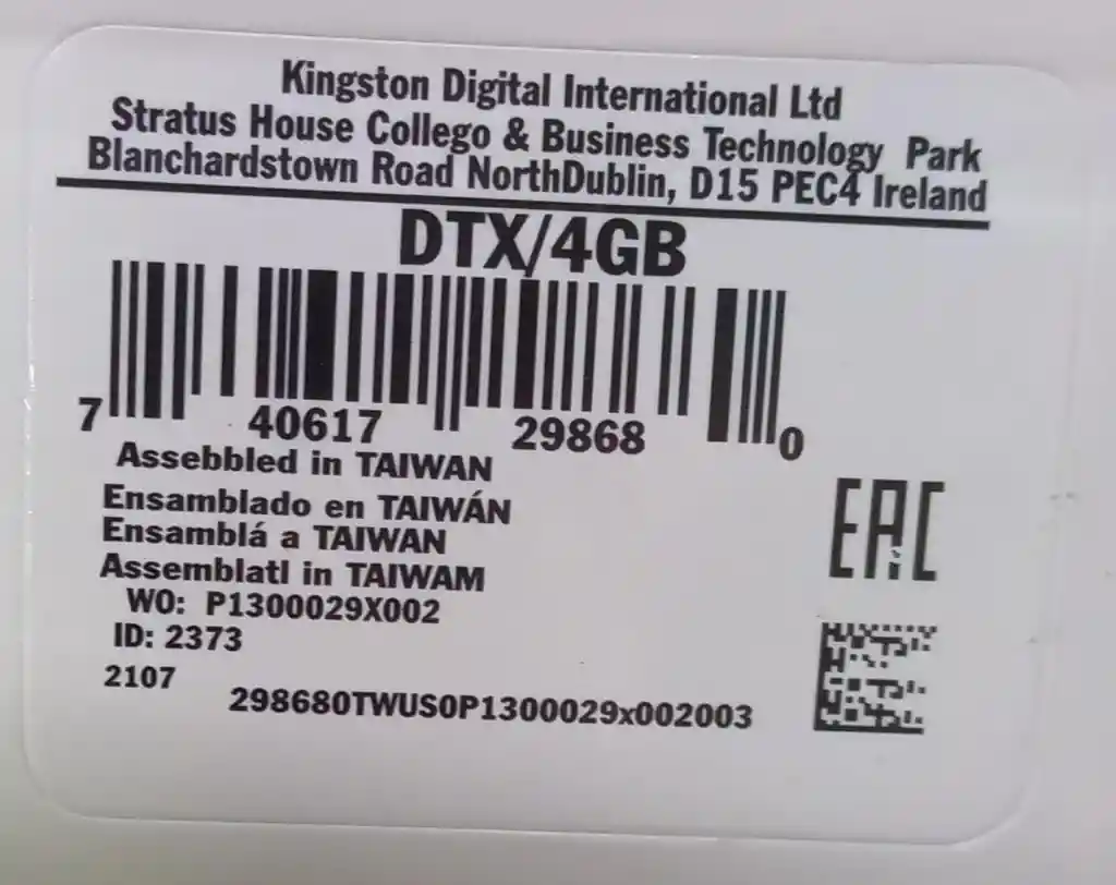 Usb Kingston 4gb