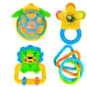 Sonajero Estimulación Temprana Bebé Juguete Elefante X 4 Pc