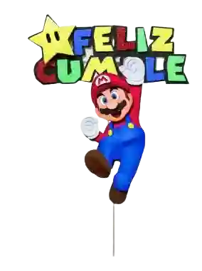Topper Decorativo Mario Bross En Foami