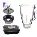 Tapa+ Vaso+ Cuchilla+ Base Licuadora Oster Vaso Trebol Vidri