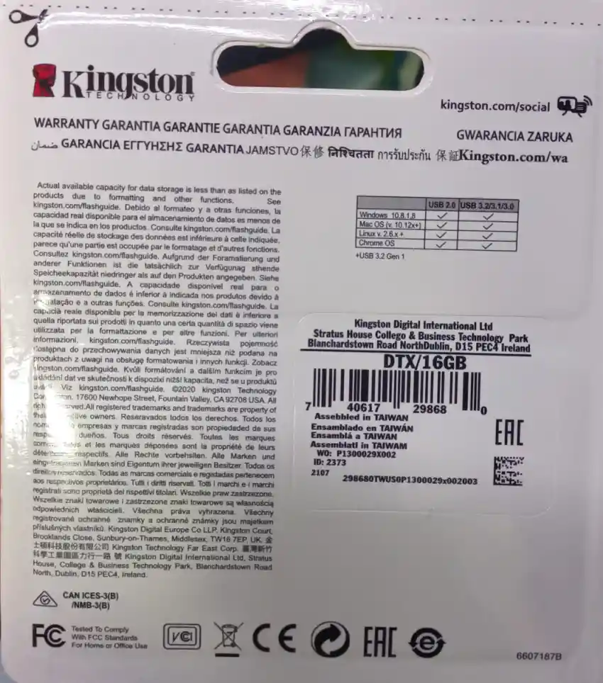 Usb Kingston 16gb