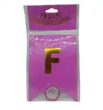 Banderin Feston Fiesta Matte Feliz Cumpleaños Morado Letra Dorada