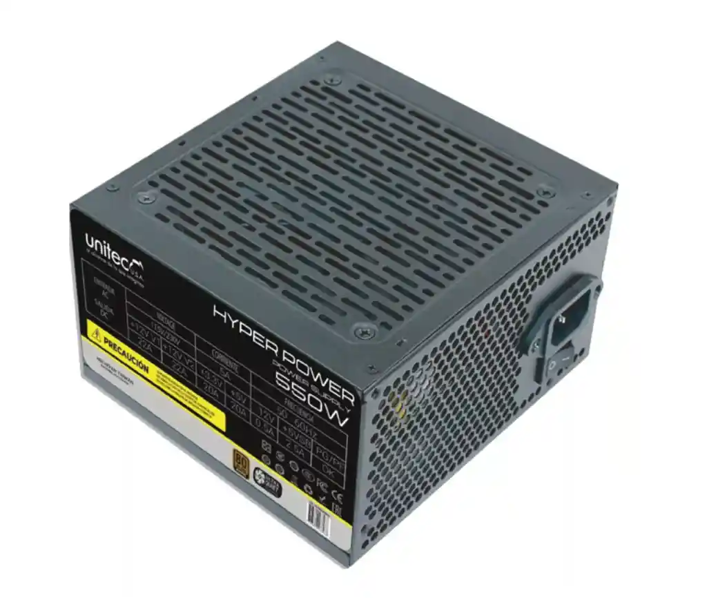 Fuente Real Unitec 550w Bronze 80 Plus